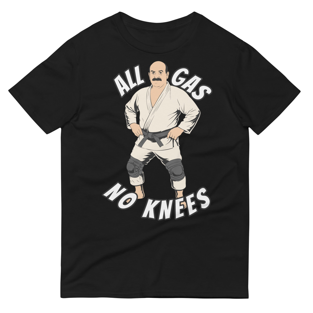 All Gas, No Knees BJJ t-shirt in black