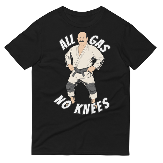 All Gas, No Knees BJJ t-shirt in black