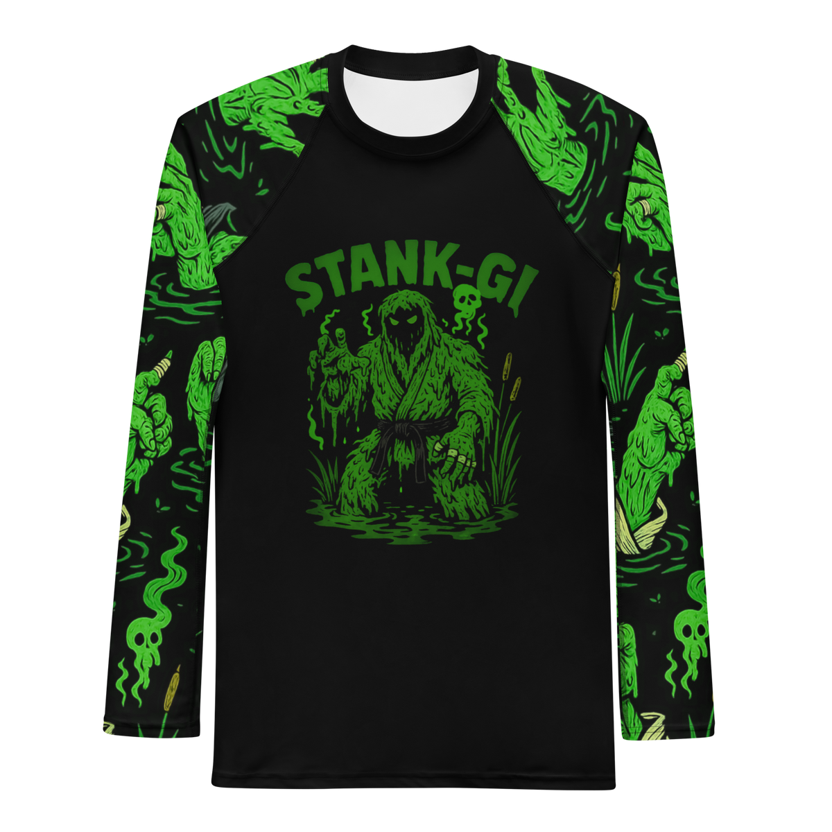 Stank-Gi BJJ Halloween men's rash guard, front view