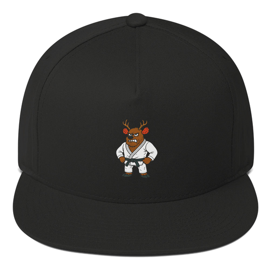 Cauliflower Ear Reindeer BJJ Christmas flat bill snapback
