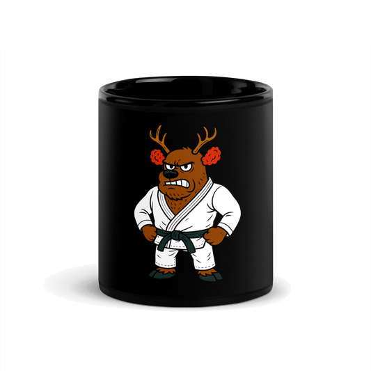 Cauliflower Ear Reindeer BJJ Christmas mug