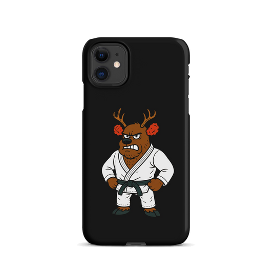 Cauliflower Ear Reindeer BJJ Christmas snap iPhone case