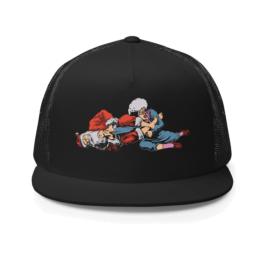 Grandma Got Armbarred BJJ Christmas trucker cap