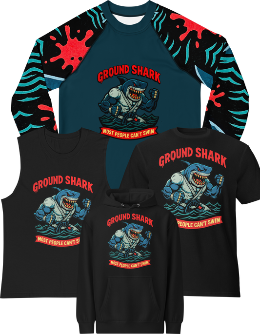 Ground Shark | Halloween BJJ Shirts, Hoodies, Rash Guards