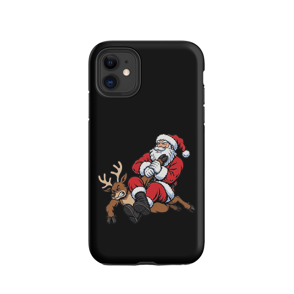 Santa Armbar BJJ Christmas tough iPhone case