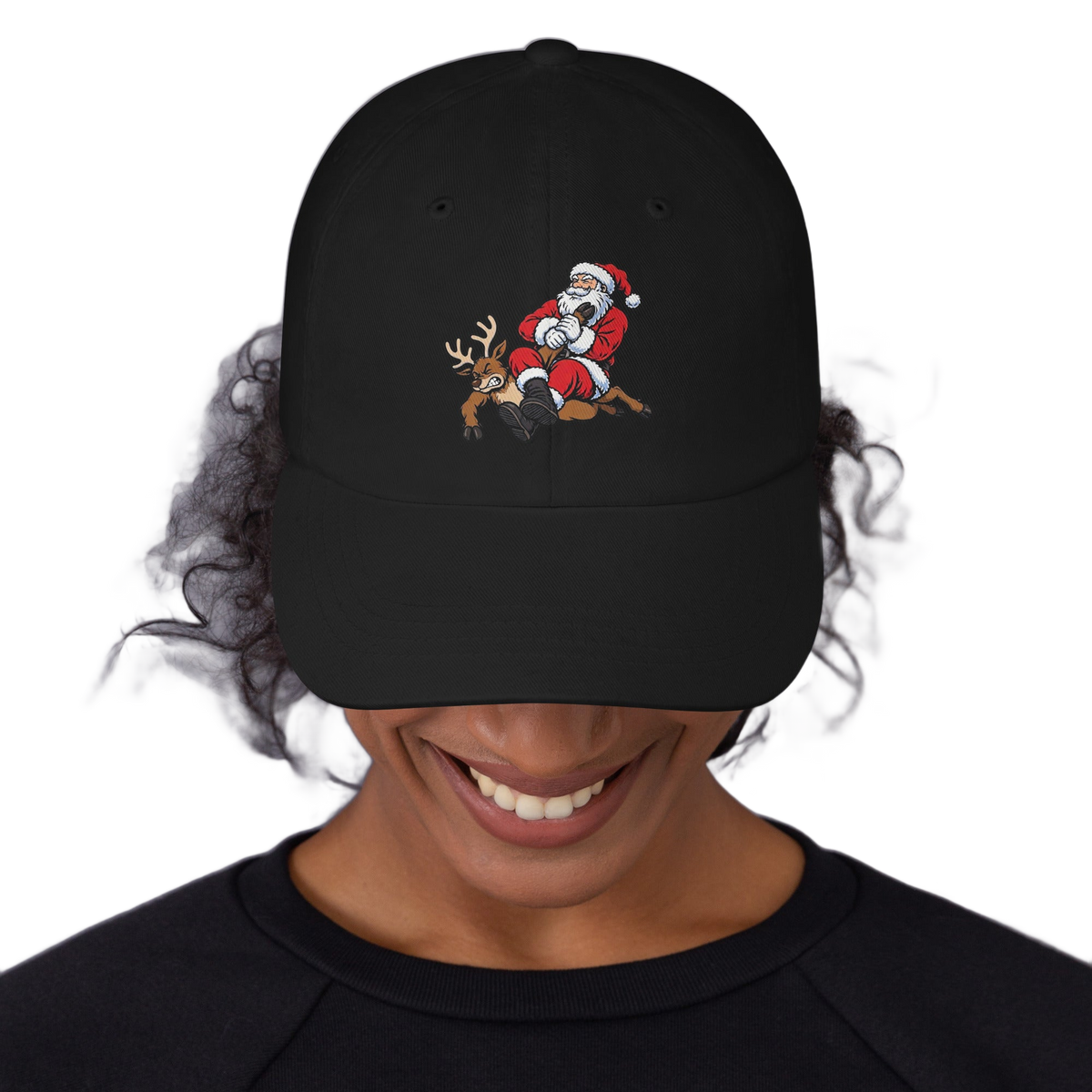 Santa Armbar BJJ Christmas dad hat
