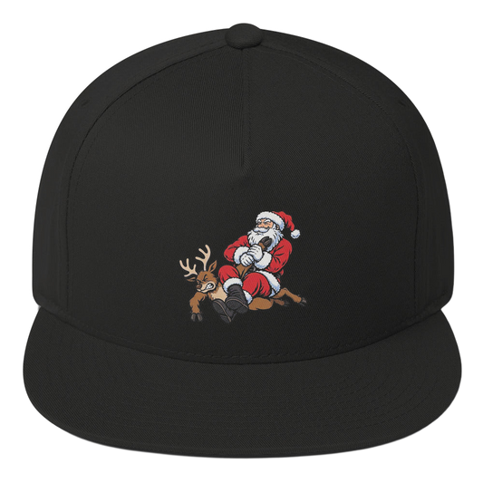 Santa Armbar BJJ Christmas snapback hat