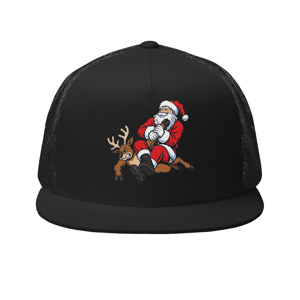 Santa Armbar BJJ Christmas trucker hat