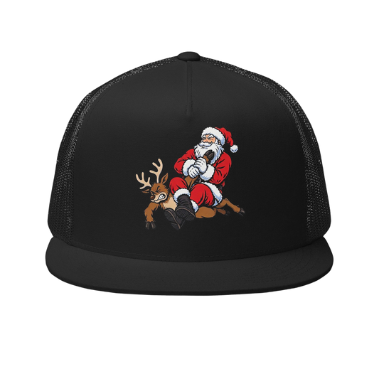 Santa Armbar BJJ Christmas trucker hat