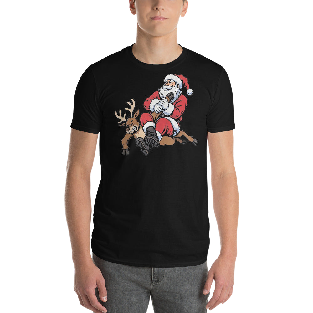 Santa Armbar BJJ Christmas t-shirt