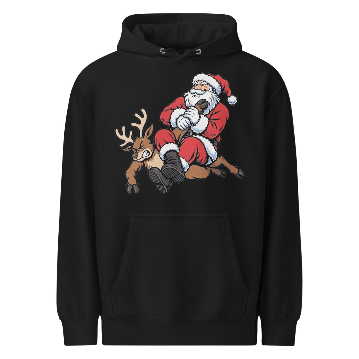 Santa Armbar BJJ Christmas hoodie