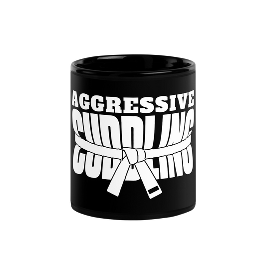Aggressive Cuddling funny BJJ mug