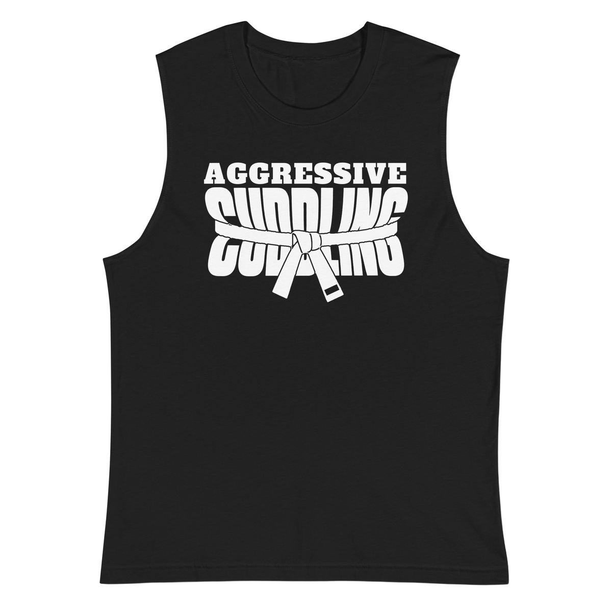 Aggressive Cuddling funny BJJ muscle shirt