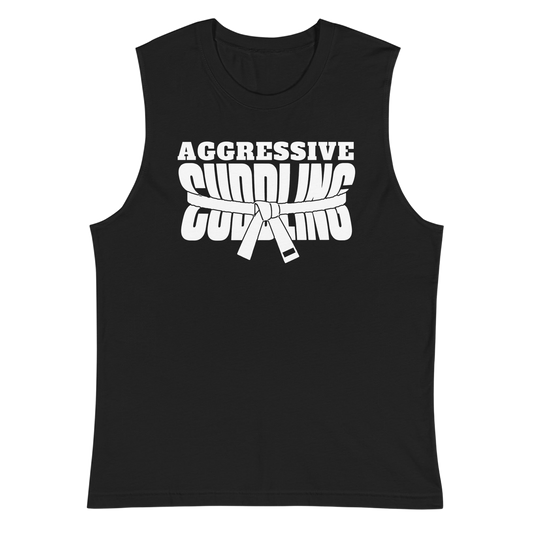 Aggressive Cuddling funny BJJ muscle shirt
