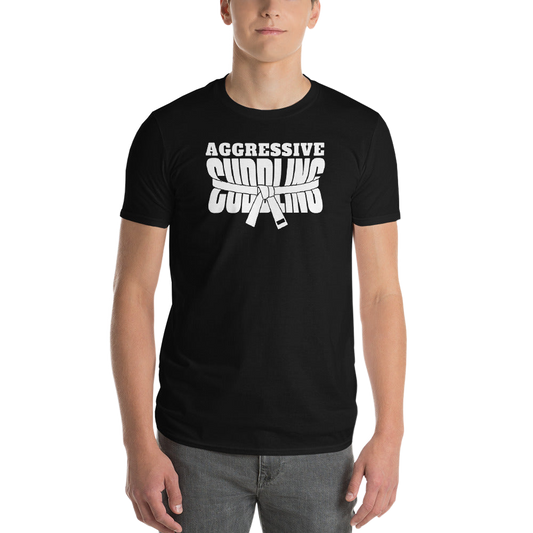 Aggressive Cuddling funny BJJ t-shirt