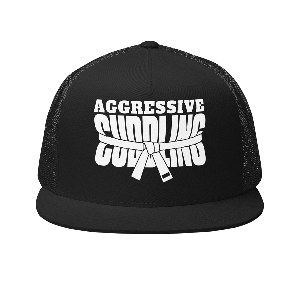 Aggressive Cuddling funny BJJ trucker hat
