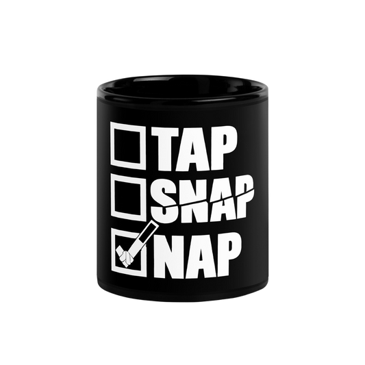 Tap Snap Nap funny BJJ mug