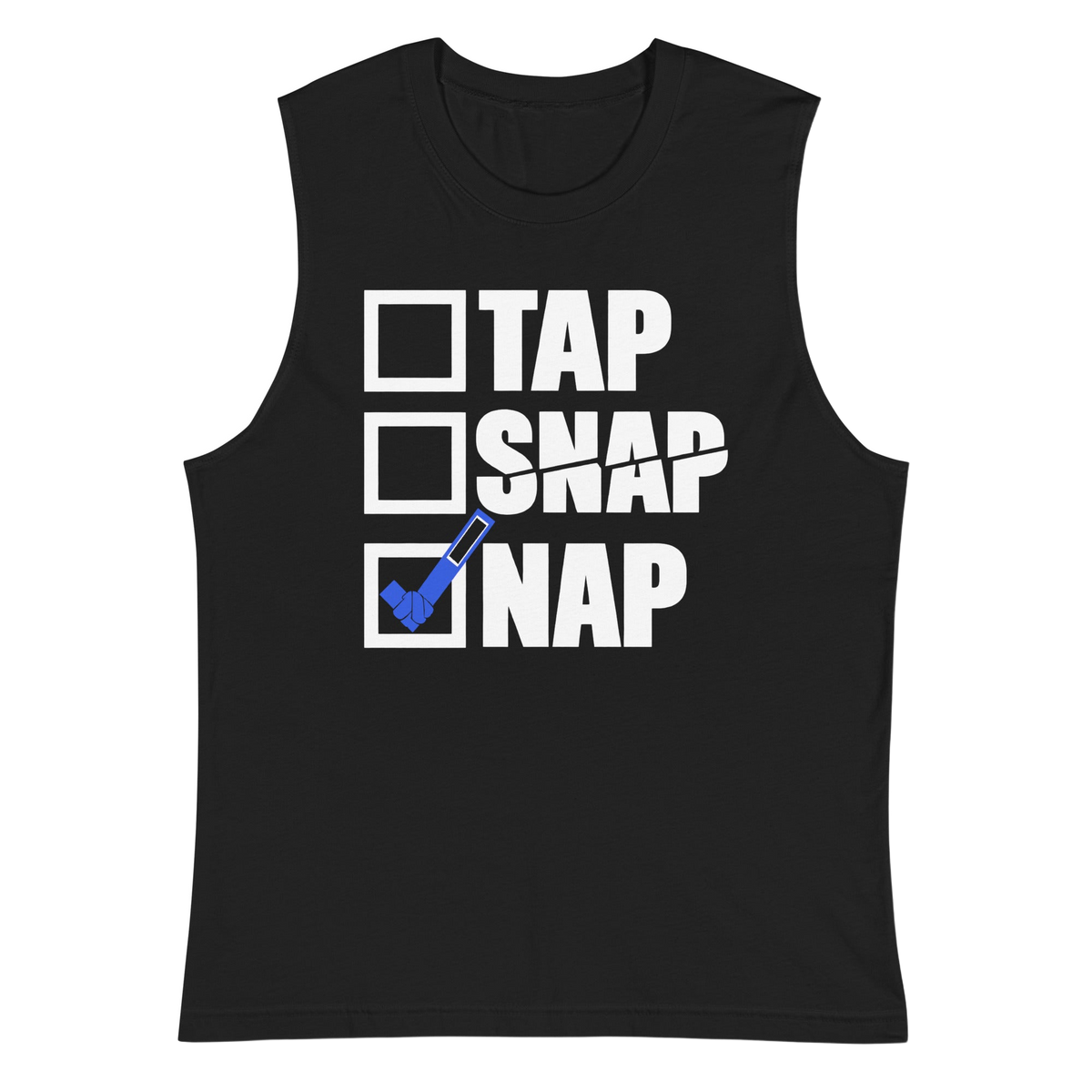 Tap Snap Nap funny BJJ muscle shirt