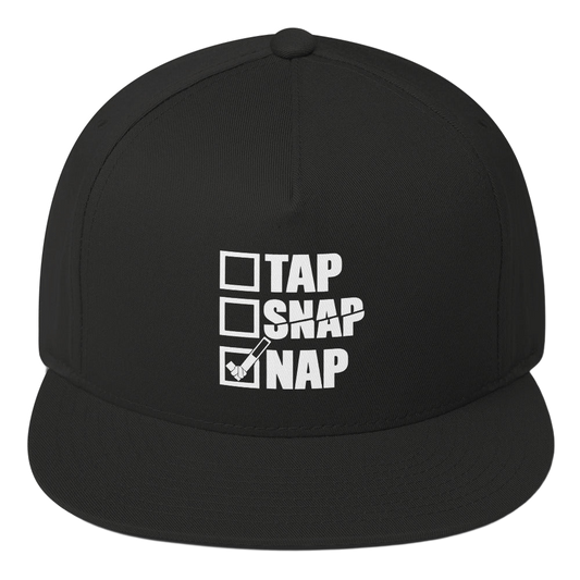 Tap Snap Nap funny BJJ snapback hat