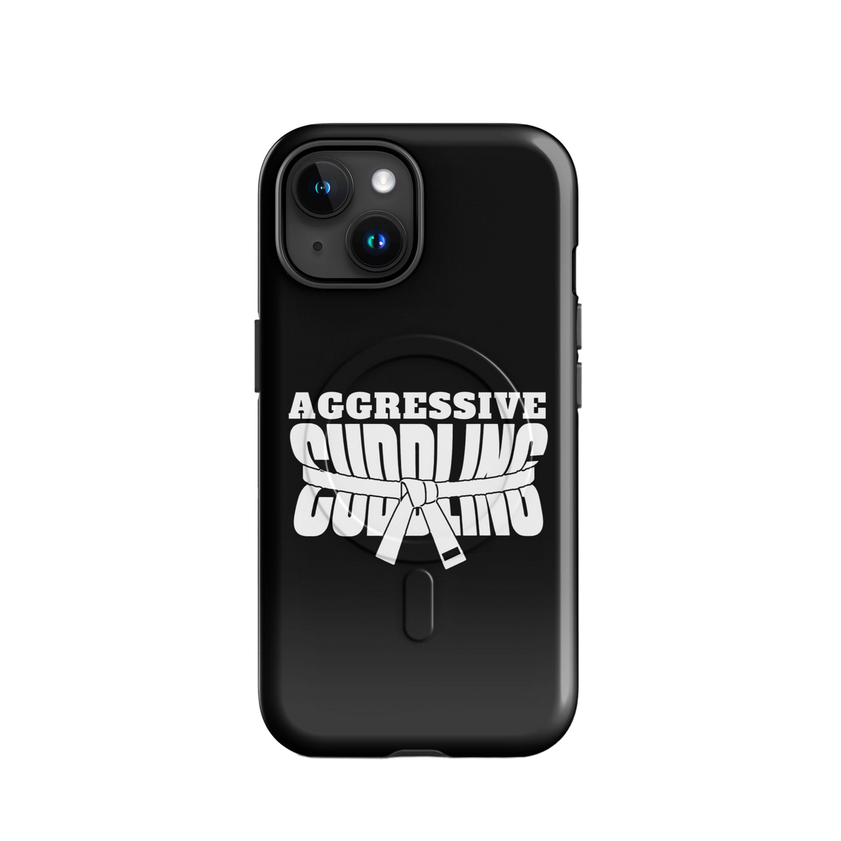 Aggressive Cuddling funny BJJ MagSafe iPhone case