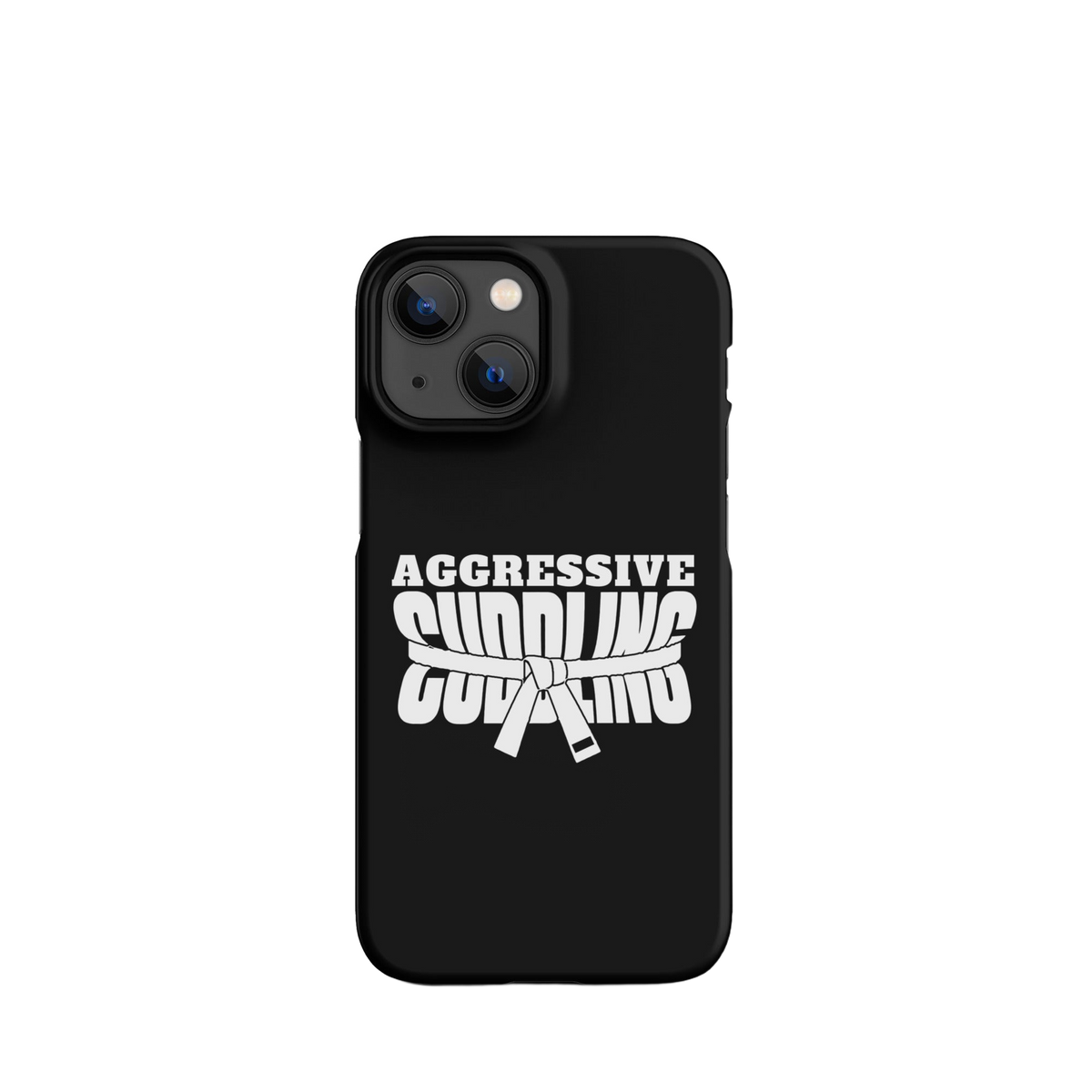 Aggressive Cuddling funny BJJ snap iPhone case