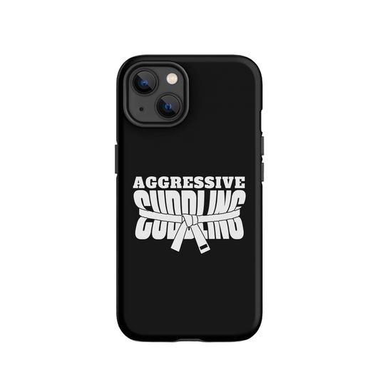 Aggressive Cuddling funny BJJ tough iPhone case