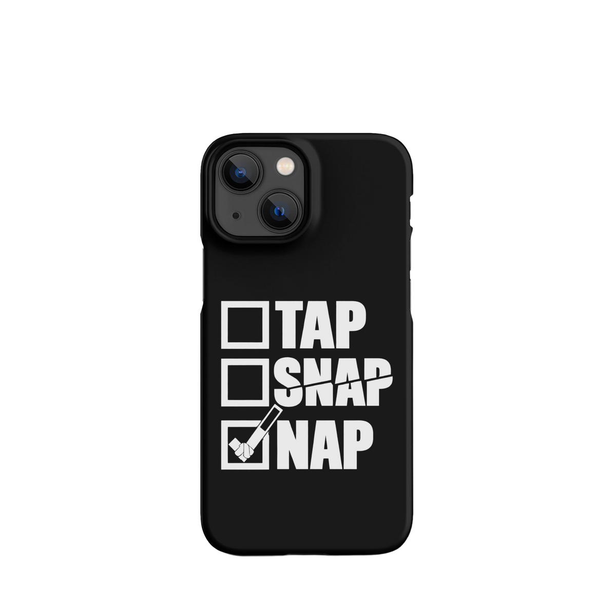 Tap Snap Nap funny BJJ snap iPhone case