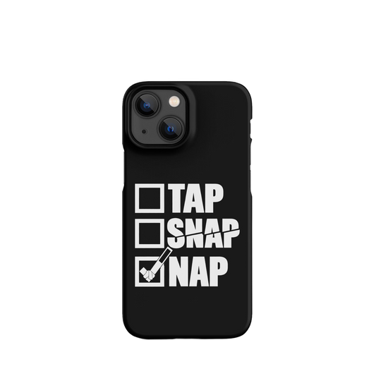 Tap Snap Nap funny BJJ snap iPhone case