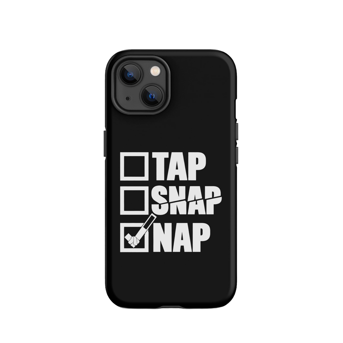 Tap Snap Nap funny BJJ tough iPhone case