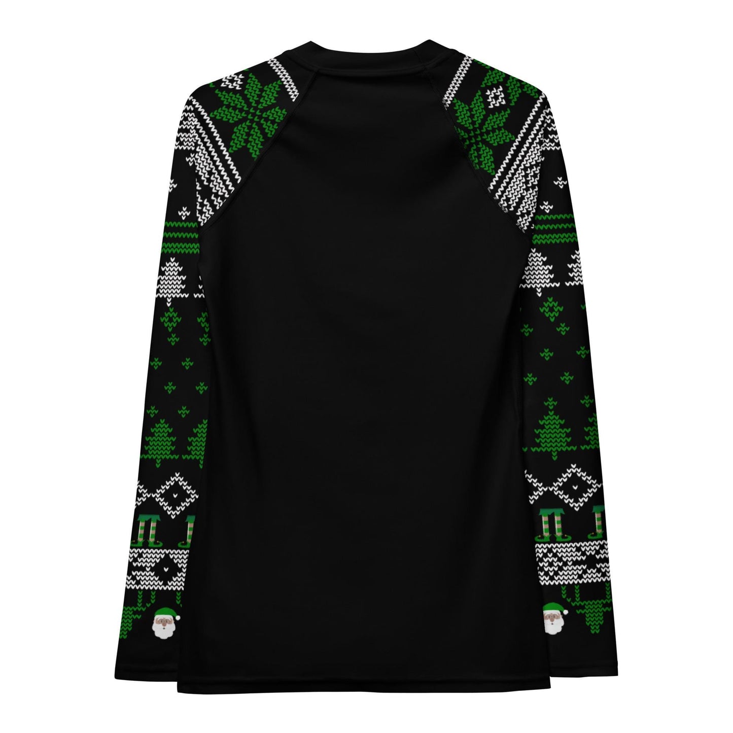 Womens Jiu Jitsu Christmas Rash Guard, Jingle Bell Lock BJJ No Gi Top