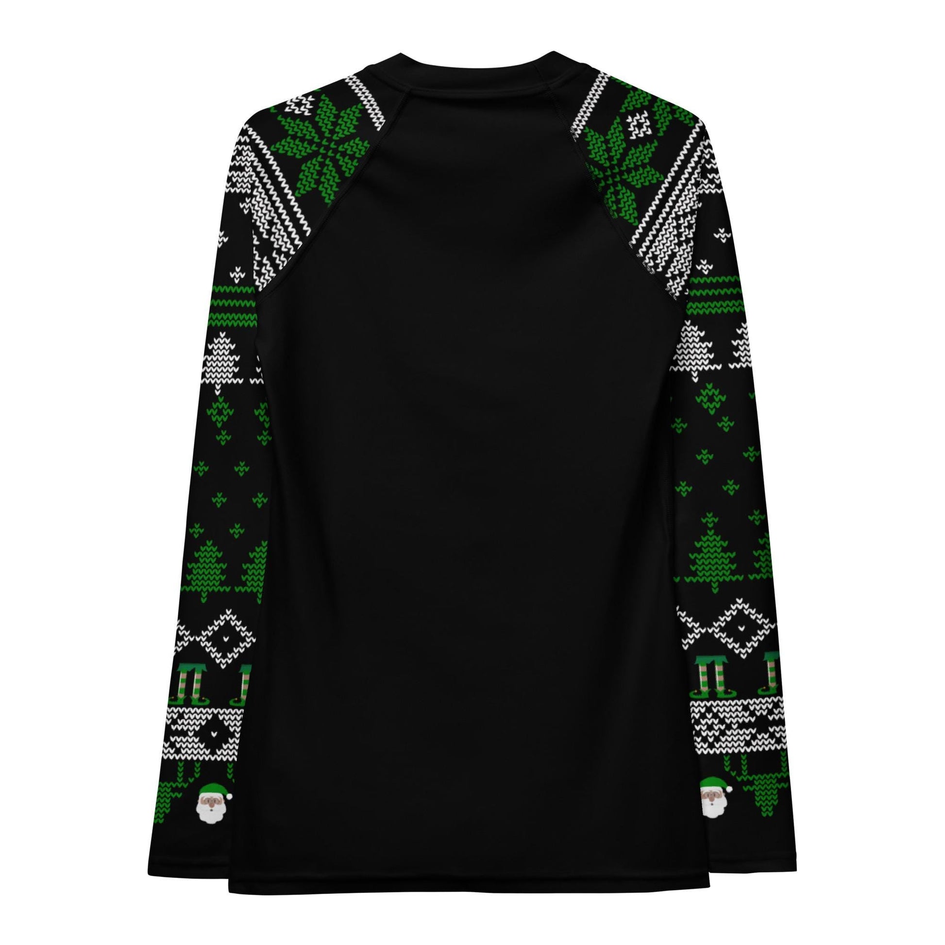 Womens Jiu Jitsu Christmas Rash Guard, Jingle Bell Lock BJJ No Gi Top