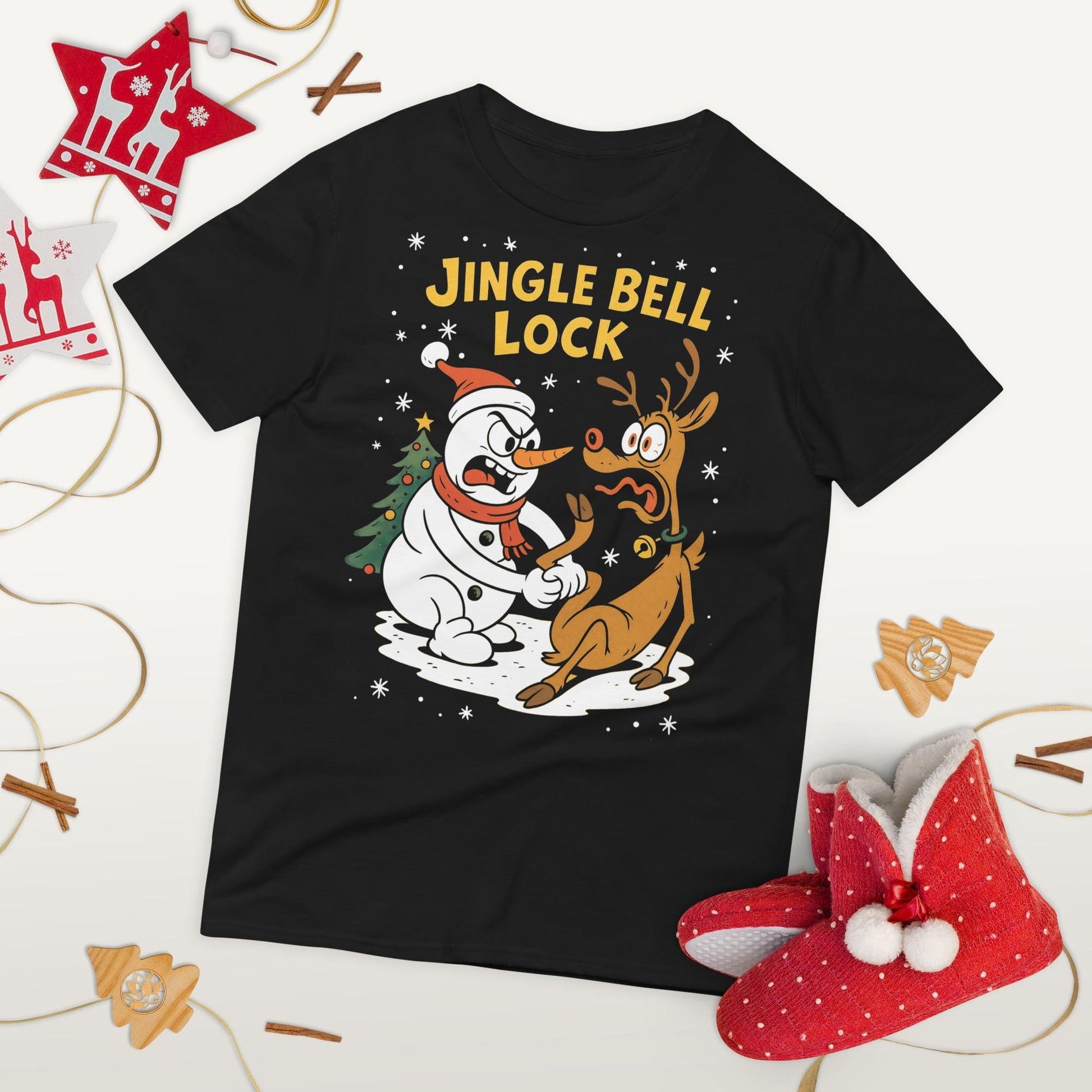 Funny Jiu Jitsu Christmas Shirt, Jingle Bell Lock BJJ T Shirt, Jiu Jitsu Christmas Gift