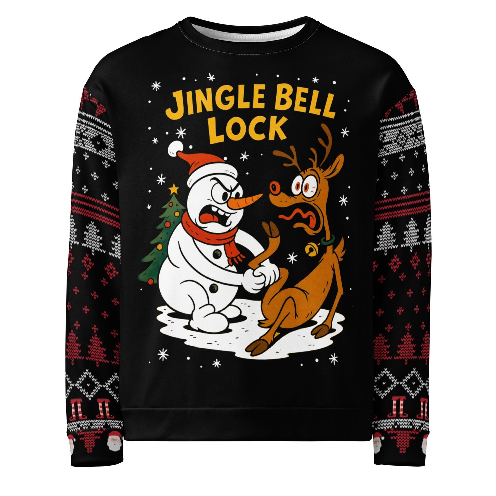 Funny Jiu Jitsu Ugly Christmas Sweater, Jingle Bell Lock BJJ Christmas Sweatshirt, Jiu Jitsu Christmas Gift