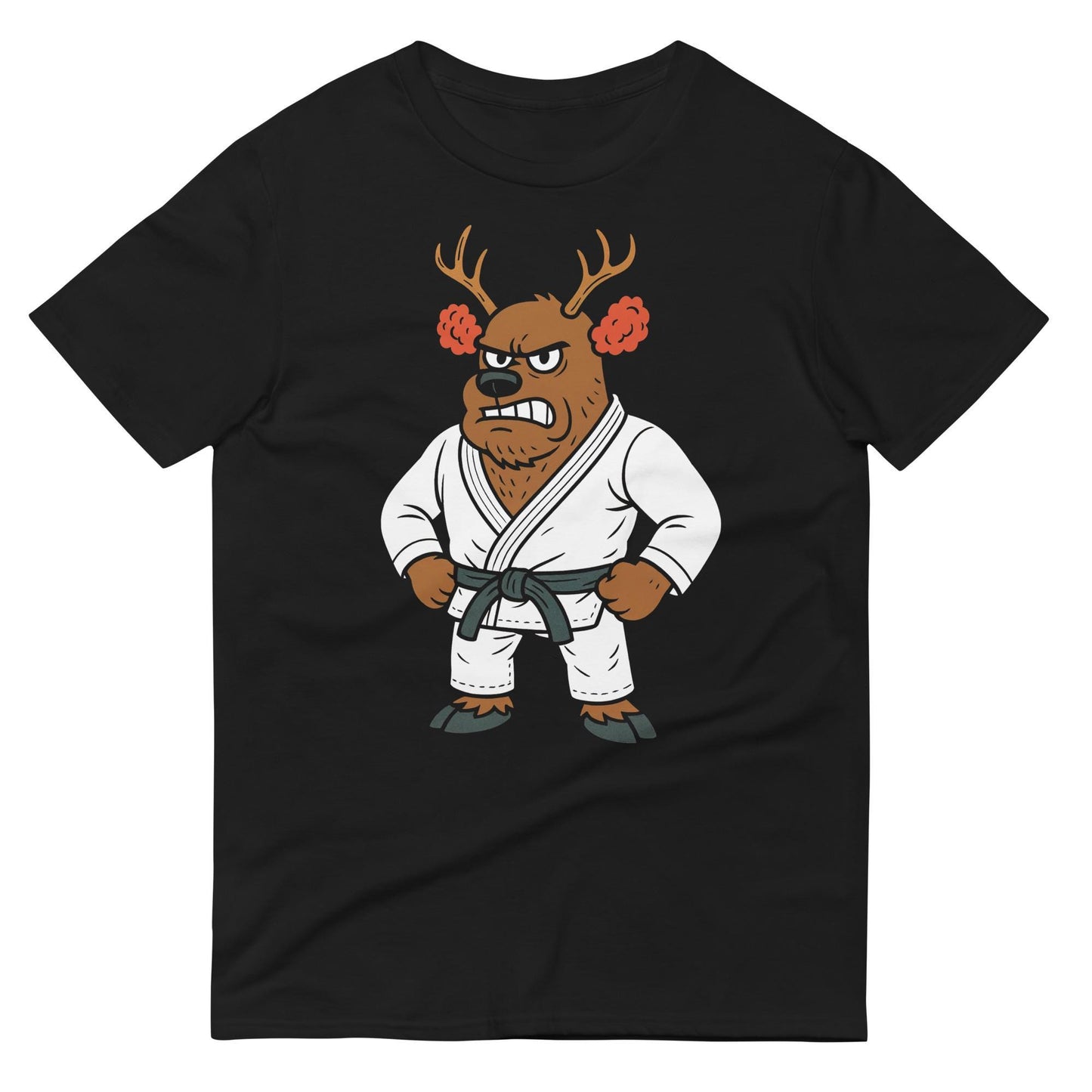 Funny Jiu Jitsu Christmas Shirt, Cauliflower Ear Reindeer BJJ T Shirt, Jiu Jitsu Christmas Gift