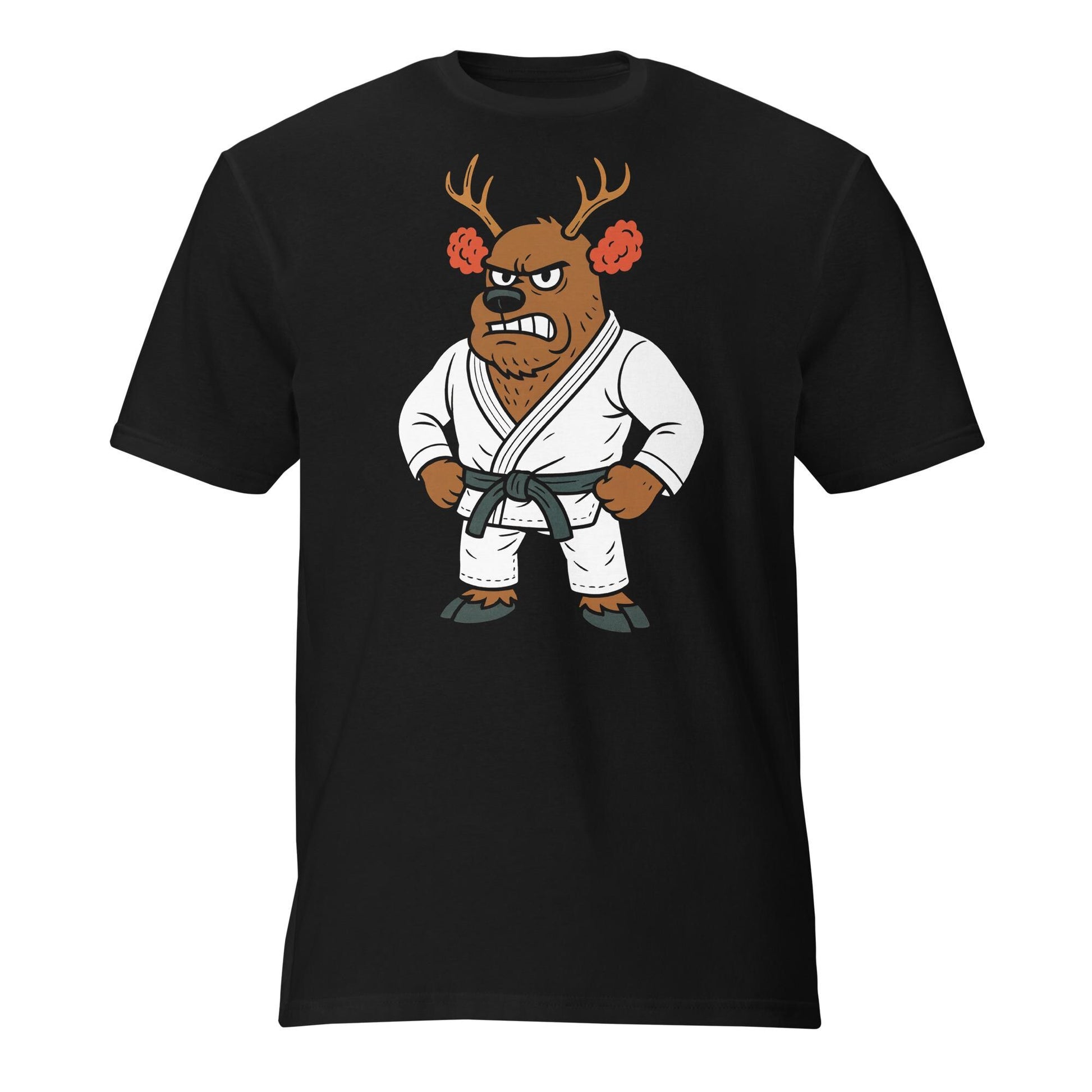 Funny Jiu Jitsu Christmas Shirt, Cauliflower Ear Reindeer BJJ T Shirt, Jiu Jitsu Christmas Gift