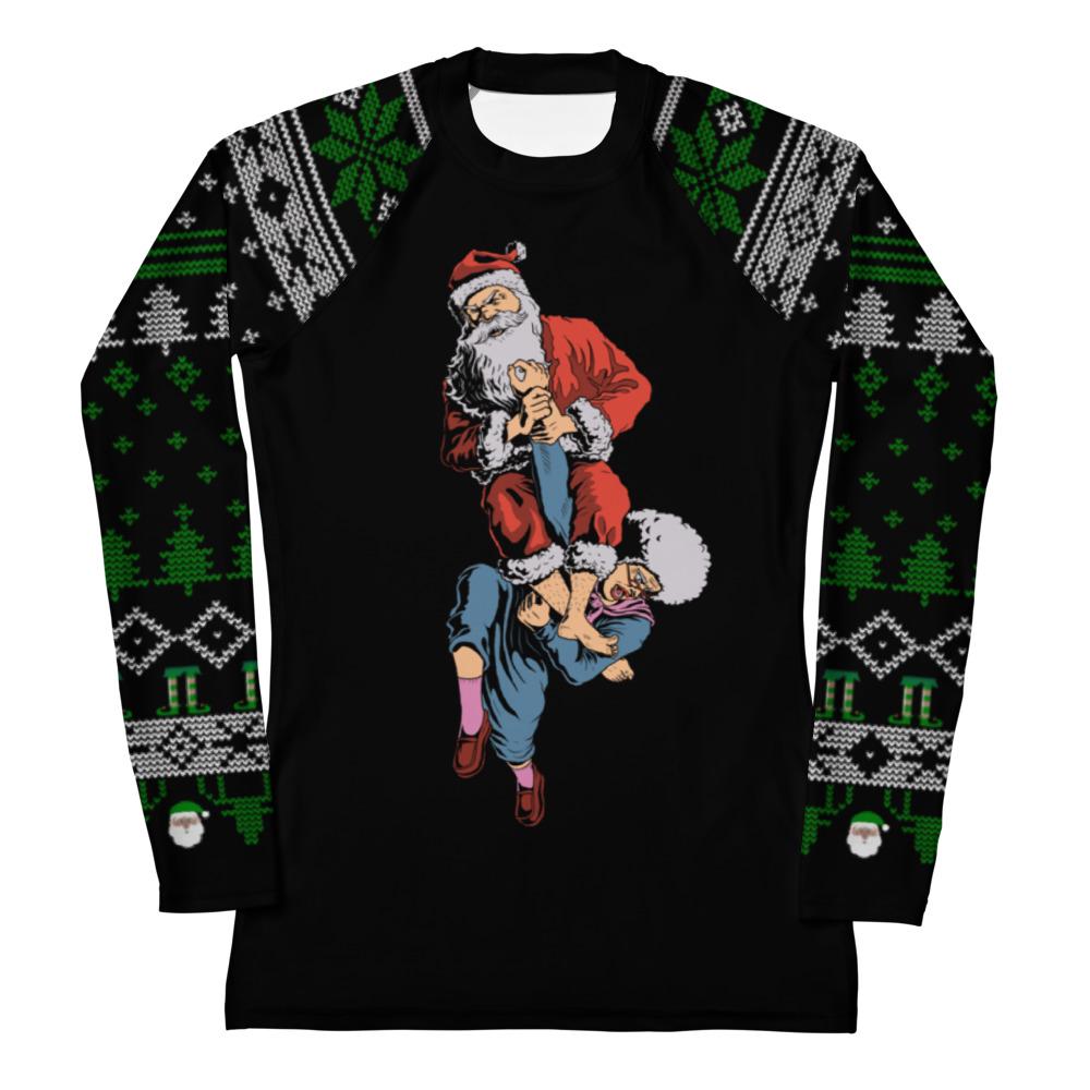 Funny Jiu Jitsu Christmas Rash Guard, Grandma Armbar Womens BJJ No Gi Top, Jiu Jitsu Christmas Gift