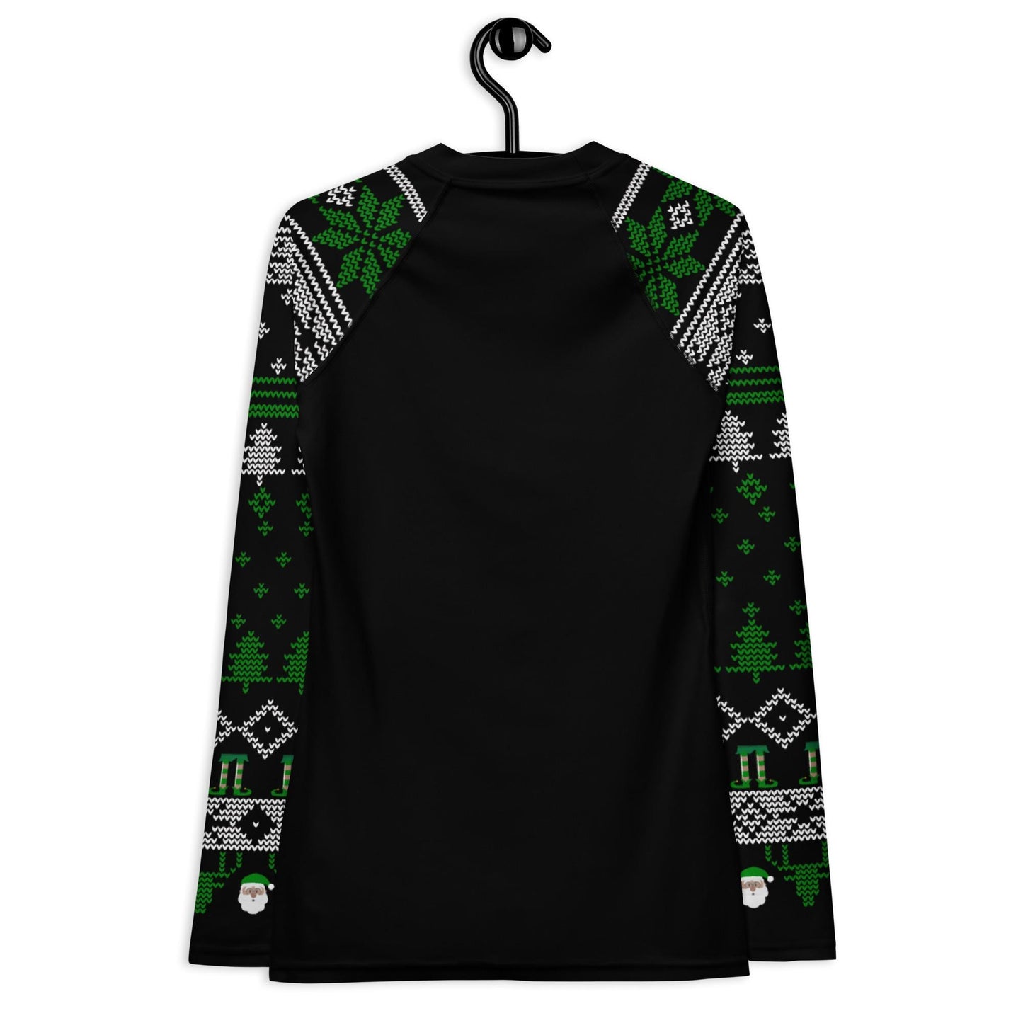 Womens Jiu Jitsu Christmas Rash Guard, Jingle Bell Lock BJJ No Gi Top
