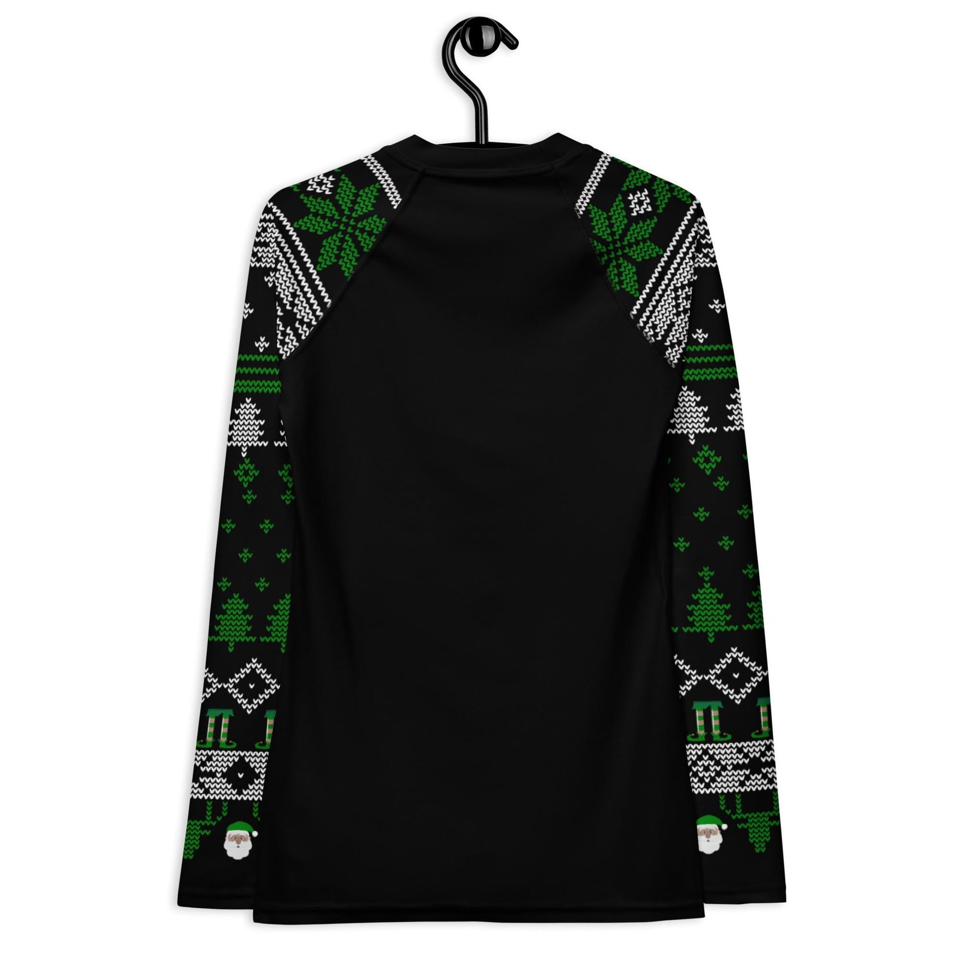 Womens Jiu Jitsu Christmas Rash Guard, Jingle Bell Lock BJJ No Gi Top