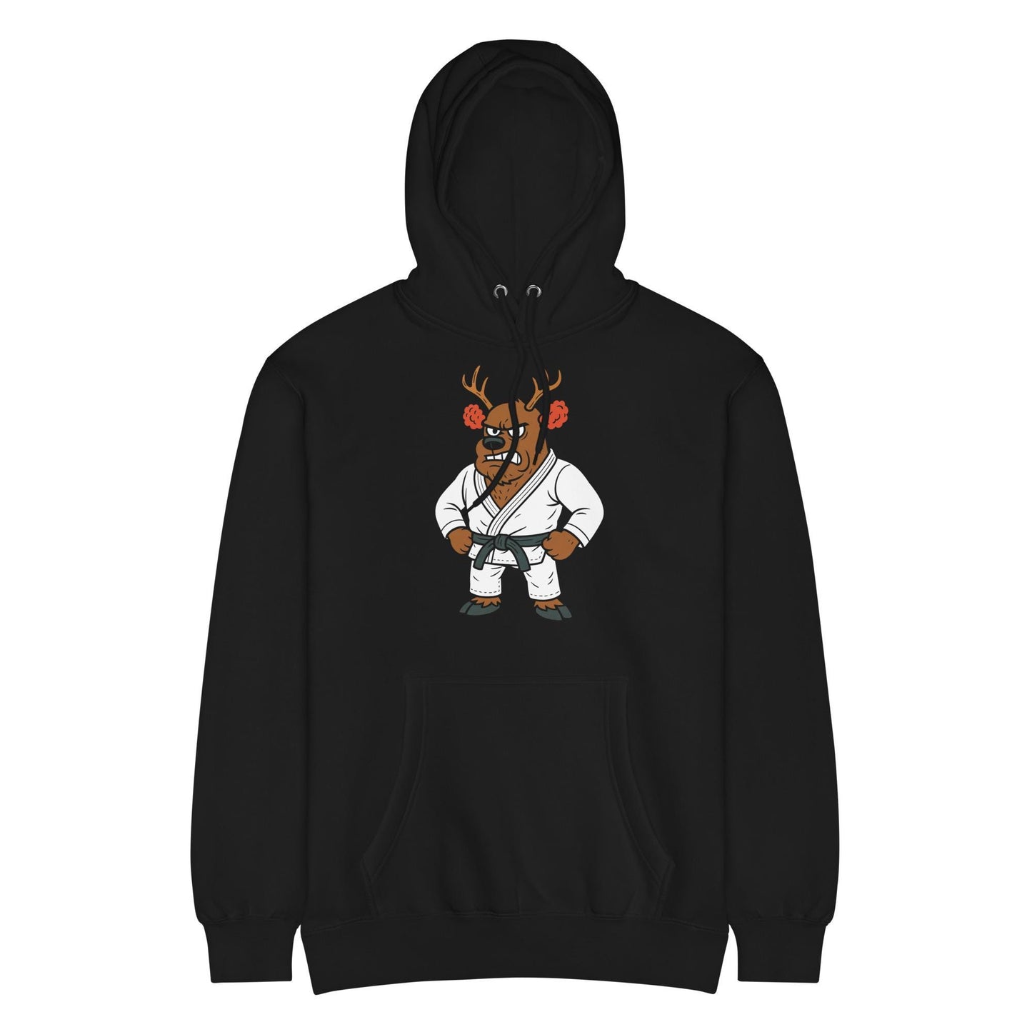 Funny Jiu Jitsu Christmas Hoodie, Cauliflower Ear Reindeer BJJ Sweatshirt, Jiu Jitsu Christmas Gift