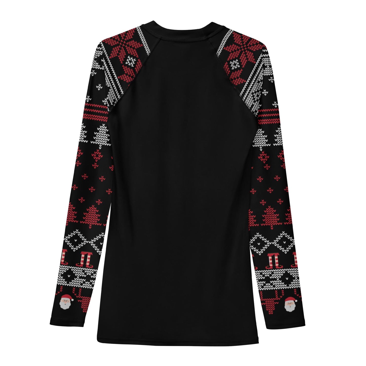 Funny Jiu Jitsu Christmas Rash Guard, Santa Rear Naked Choke Mens BJJ No Gi Top, Jiu Jitsu Christmas Gift