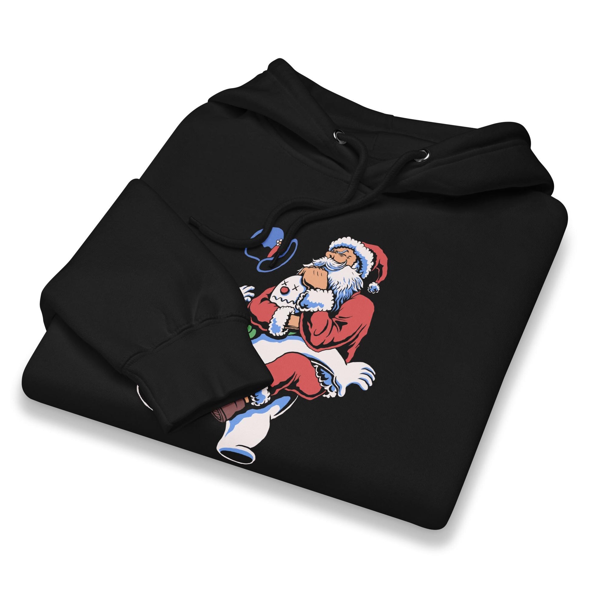 Funny Jiu Jitsu Christmas Hoodie, Santa Rear Naked Choke BJJ Sweatshirt, Jiu Jitsu Christmas Gift
