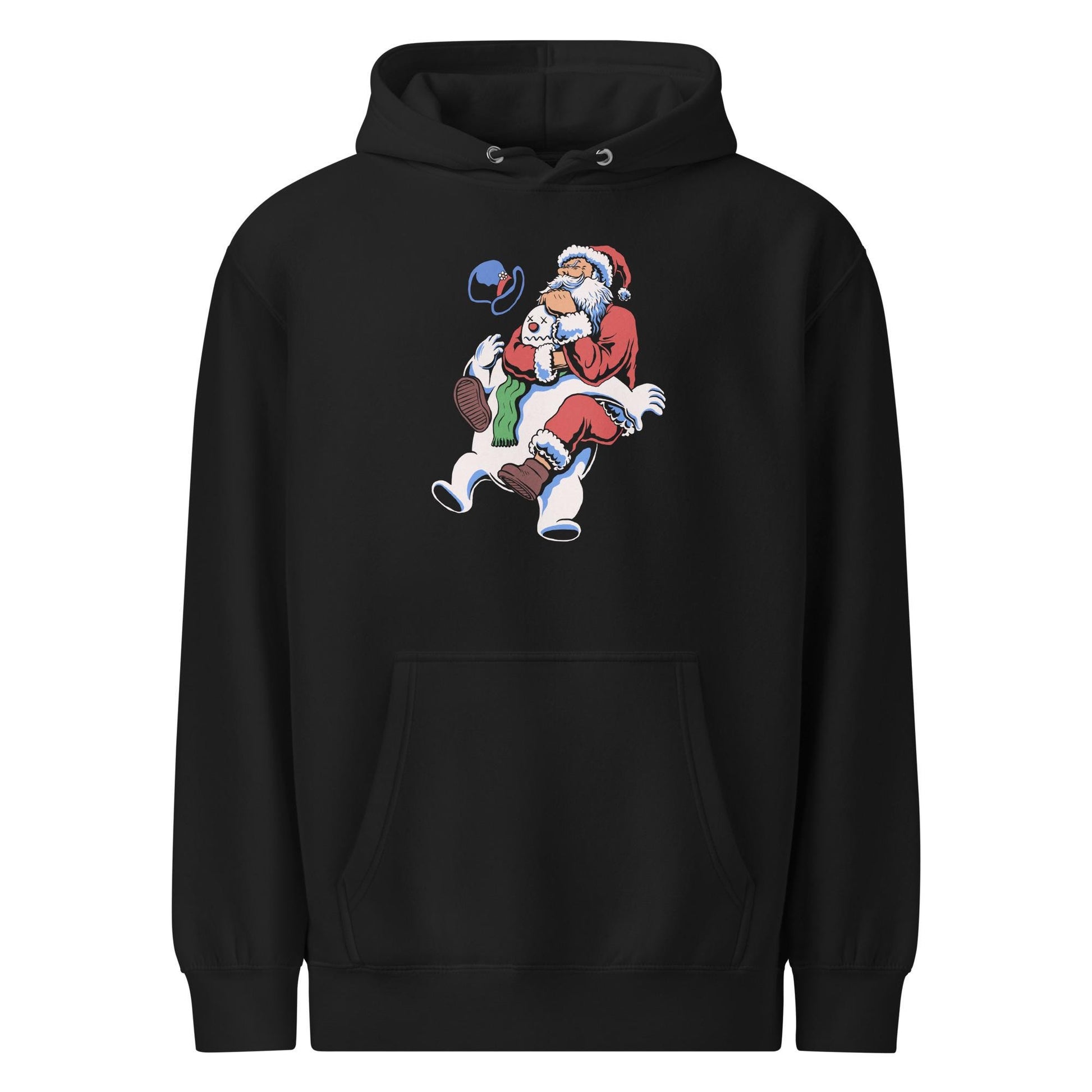 Funny Jiu Jitsu Christmas Hoodie, Santa Rear Naked Choke BJJ Sweatshirt, Jiu Jitsu Christmas Gift
