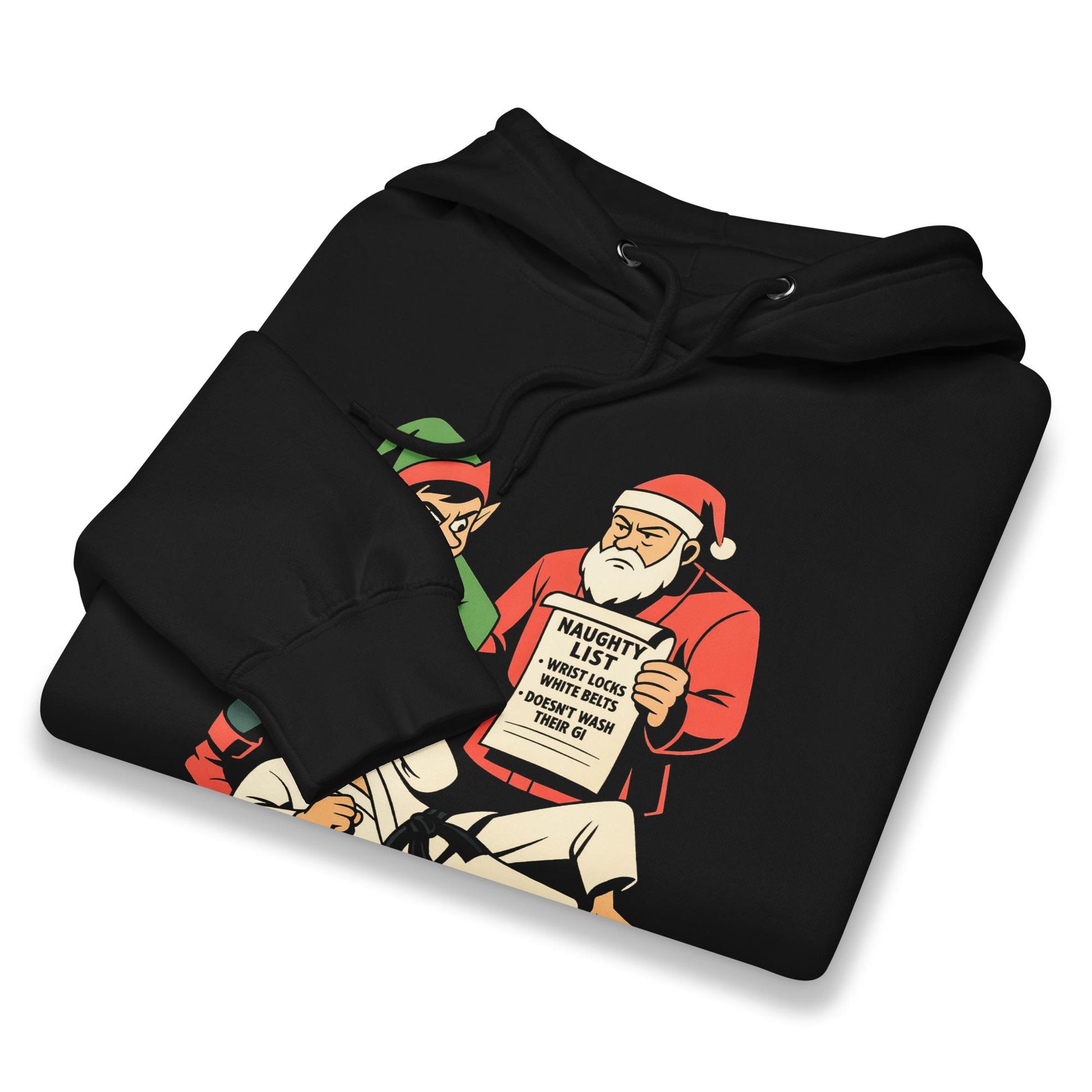 Funny Jiu Jitsu Christmas Hoodie, BJJ Wrist Lock Merry Wristmas Sweatshirt, Jiu Jitsu Christmas Gift