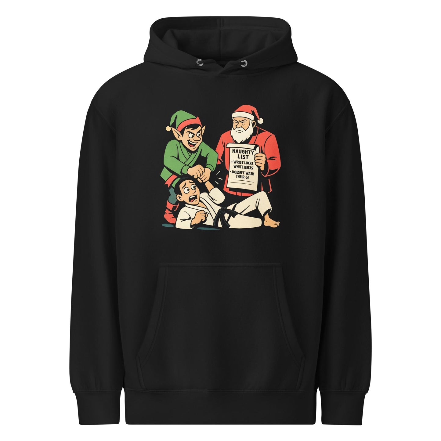 Funny Jiu Jitsu Christmas Hoodie, BJJ Wrist Lock Merry Wristmas Sweatshirt, Jiu Jitsu Christmas Gift