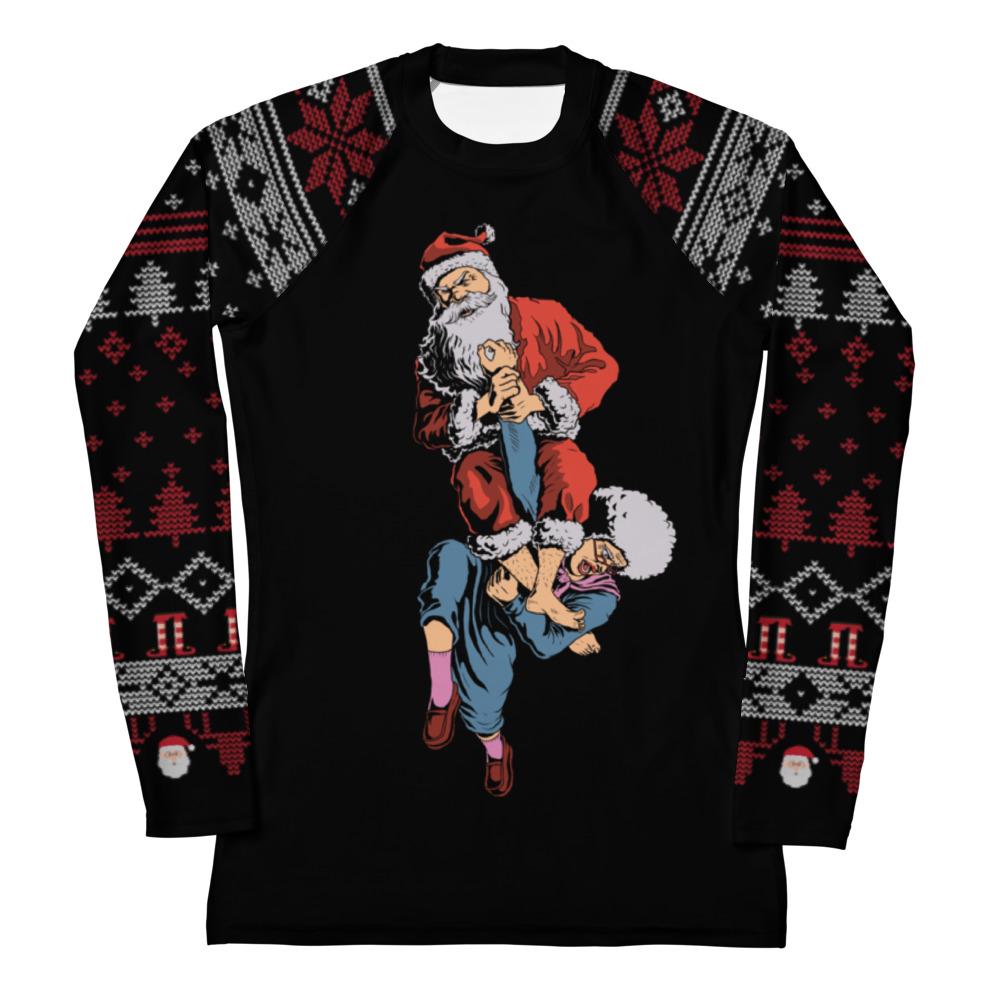 Funny Jiu Jitsu Christmas Rash Guard, Grandma Armbar Womens BJJ No Gi Top, Jiu Jitsu Christmas Gift