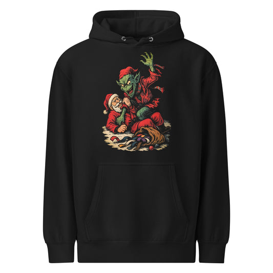 Funny Jiu Jitsu Christmas Hoodie, Sinch Stole Jitsmas BJJ Sweatshirt, Jiu Jitsu Christmas Gift