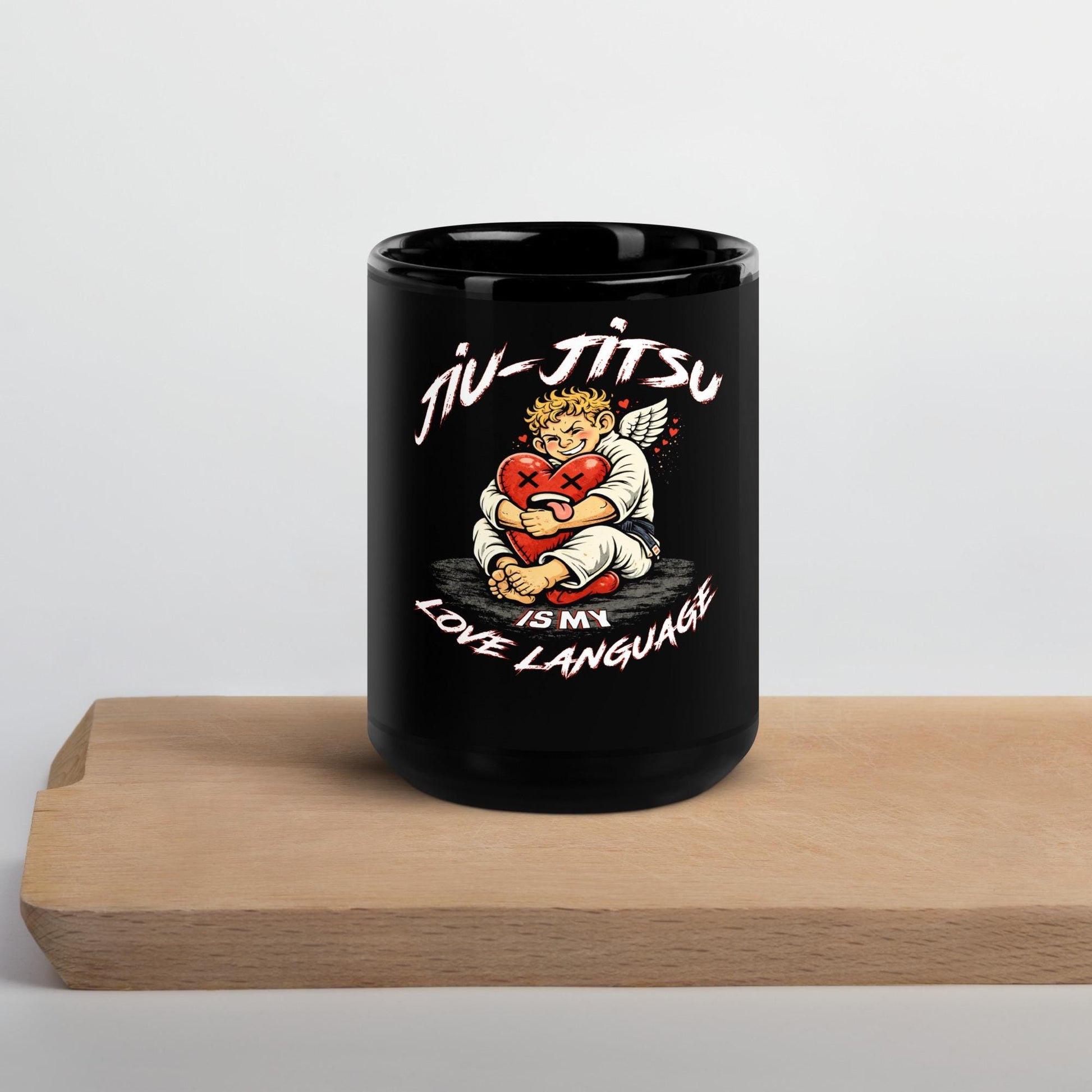 Funny Jiu Jitsu Love Language Mug, BJJ Coffee Mug, Jiu Jitsu Valentines Gift