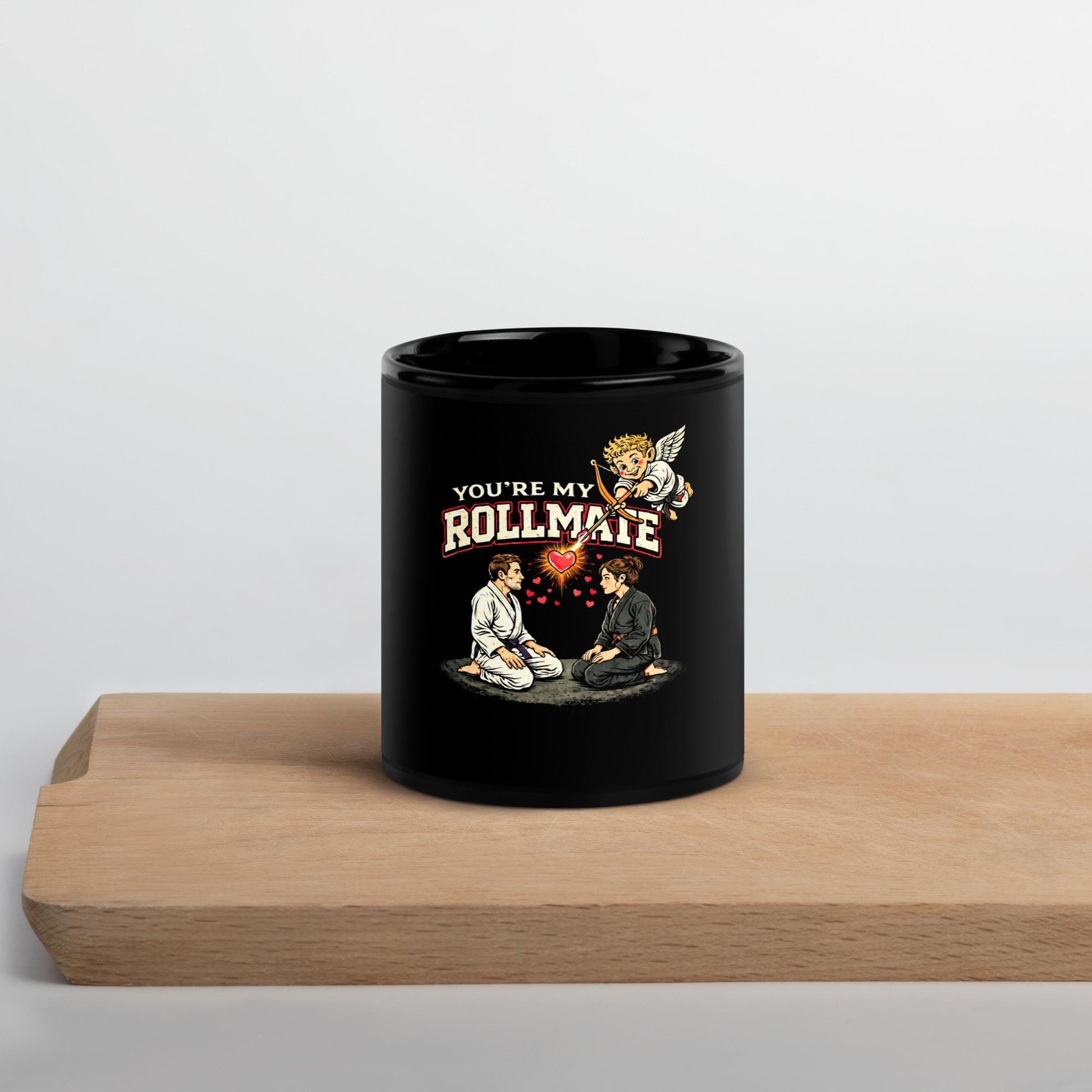 Jiu Jitsu Couple Mug, Funny BJJ Coffee Mug, Jiu Jitsu Valentines Gift, Youre My Rollmate