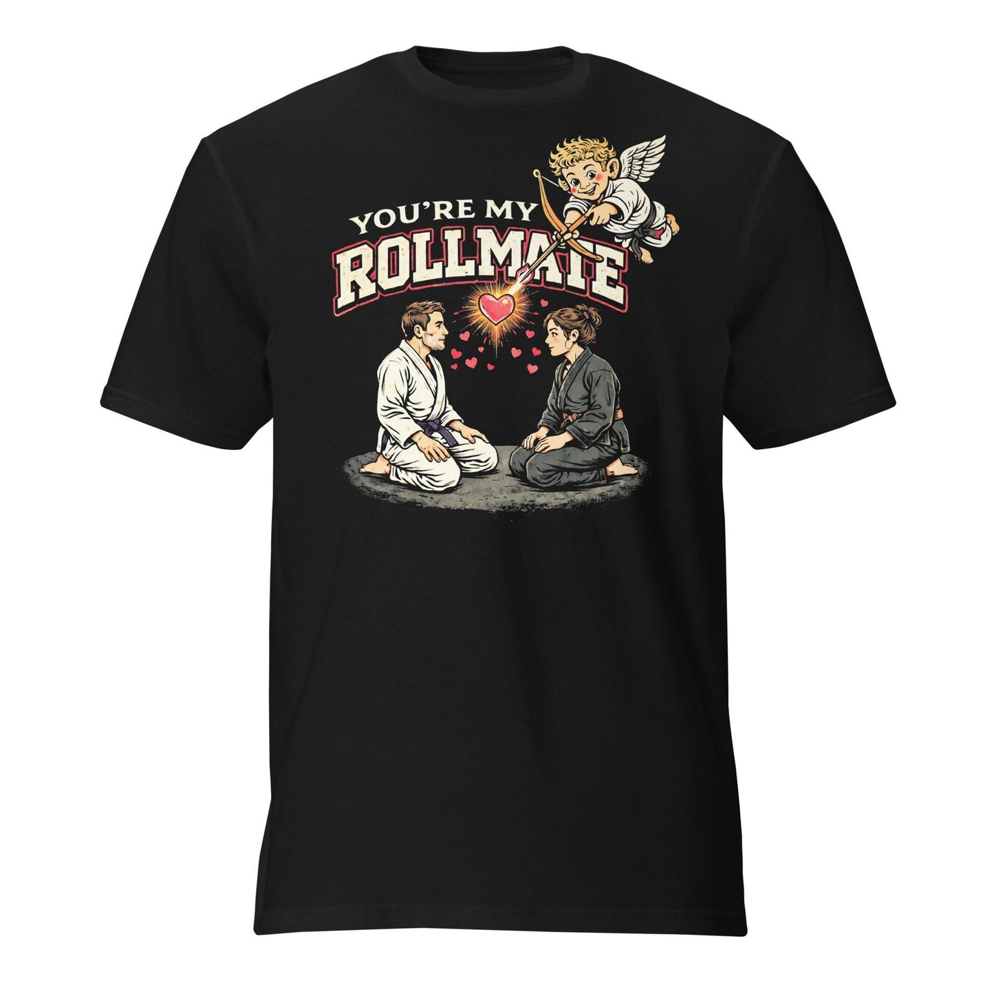 Jiu Jitsu Couple Shirt, Funny BJJ Valentines Day T Shirt, Jiu Jitsu Gift, Youre My Rollmate
