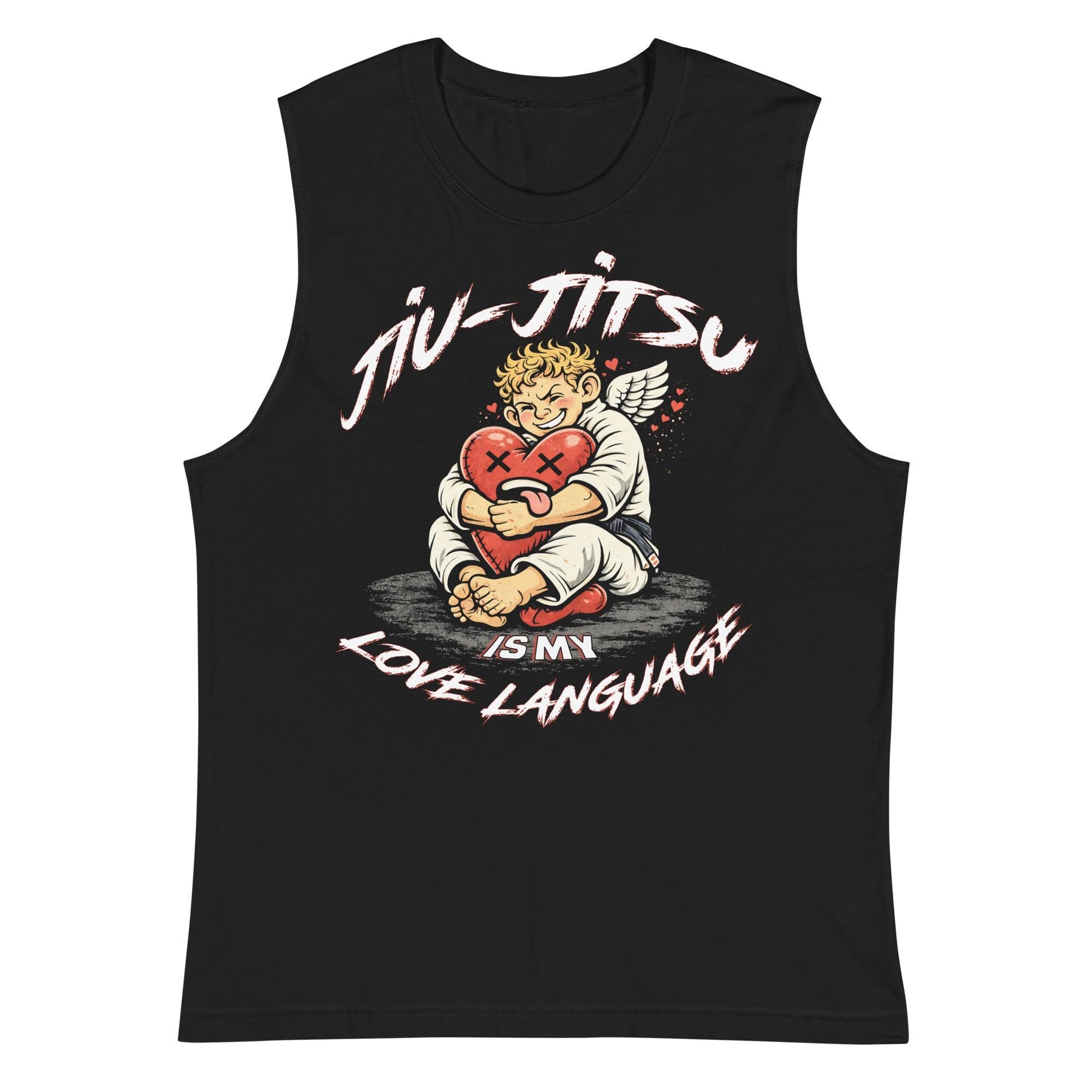 Funny Jiu Jitsu Love Language Tank Top, BJJ Love Language Muscle Shirt, Jiu Jitsu Gift